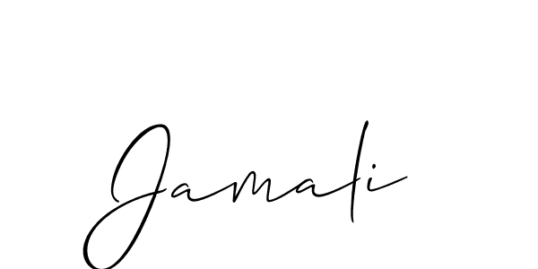 You should practise on your own different ways (Allison_Script) to write your name (Jamali) in signature. don't let someone else do it for you. Jamali signature style 2 images and pictures png