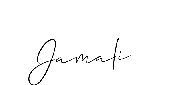 Jamali stylish signature style. Best Handwritten Sign (Allison_Script) for my name. Handwritten Signature Collection Ideas for my name Jamali. Jamali signature style 2 images and pictures png