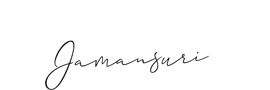 How to make Jamansuri name signature. Use Allison_Script style for creating short signs online. This is the latest handwritten sign. Jamansuri signature style 2 images and pictures png