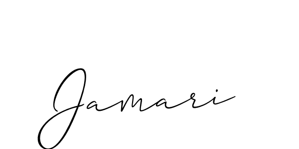 Also we have Jamari name is the best signature style. Create professional handwritten signature collection using Allison_Script autograph style. Jamari signature style 2 images and pictures png