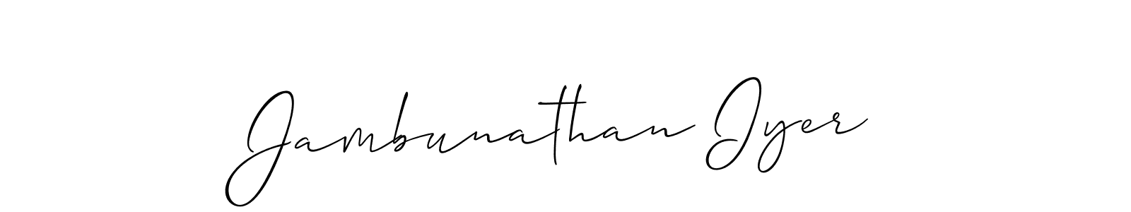 Check out images of Autograph of Jambunathan Iyer name. Actor Jambunathan Iyer Signature Style. Allison_Script is a professional sign style online. Jambunathan Iyer signature style 2 images and pictures png