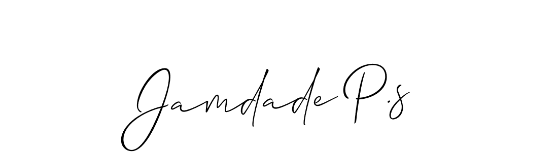 Best and Professional Signature Style for Jamdade P.s. Allison_Script Best Signature Style Collection. Jamdade P.s signature style 2 images and pictures png