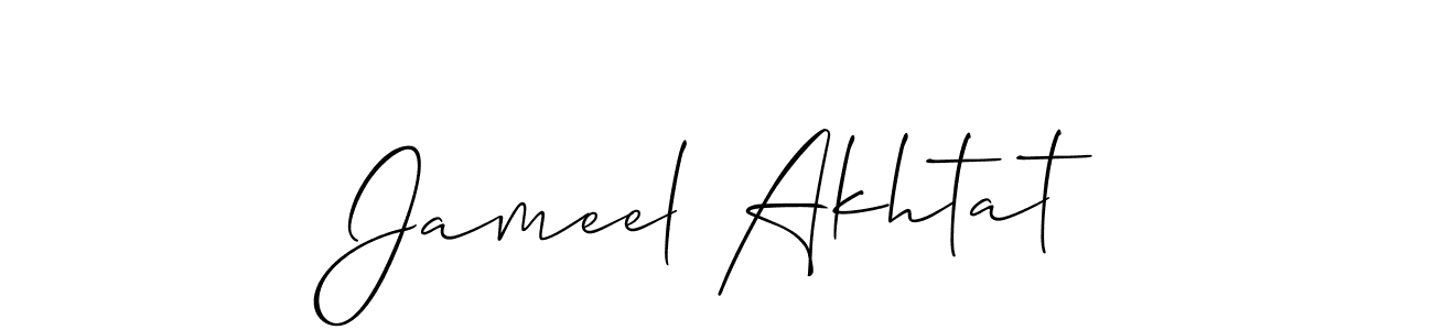 Similarly Allison_Script is the best handwritten signature design. Signature creator online .You can use it as an online autograph creator for name Jameel Akhtat. Jameel Akhtat signature style 2 images and pictures png