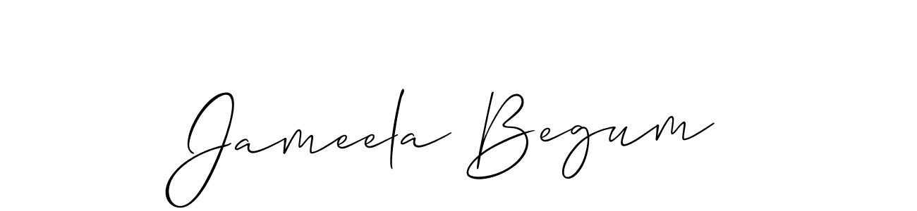 You should practise on your own different ways (Allison_Script) to write your name (Jameela Begum) in signature. don't let someone else do it for you. Jameela Begum signature style 2 images and pictures png