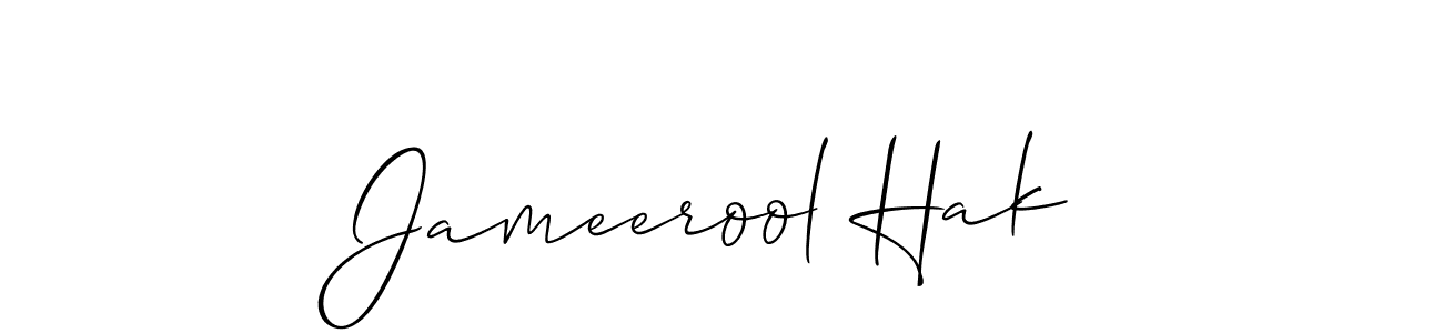 Also You can easily find your signature by using the search form. We will create Jameerool Hak name handwritten signature images for you free of cost using Allison_Script sign style. Jameerool Hak signature style 2 images and pictures png