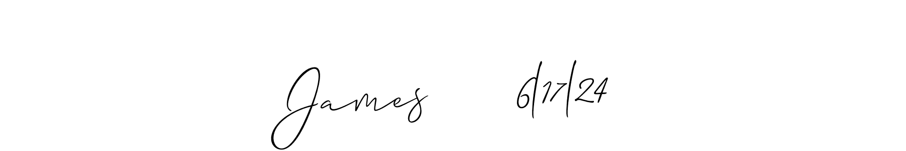 Once you've used our free online signature maker to create your best signature Allison_Script style, it's time to enjoy all of the benefits that James      6l17l24 name signing documents. James      6l17l24 signature style 2 images and pictures png