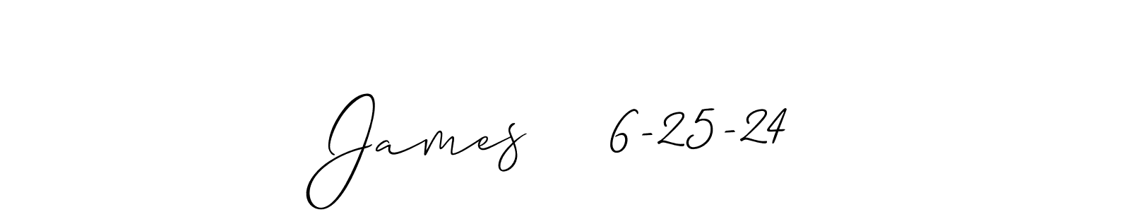 You should practise on your own different ways (Allison_Script) to write your name (James    6-25-24) in signature. don't let someone else do it for you. James    6-25-24 signature style 2 images and pictures png
