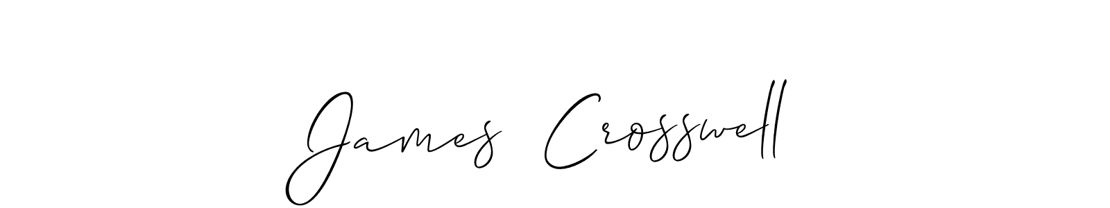 Also You can easily find your signature by using the search form. We will create James  Crosswell name handwritten signature images for you free of cost using Allison_Script sign style. James  Crosswell signature style 2 images and pictures png