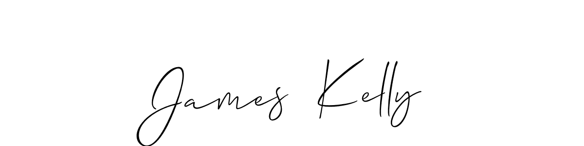 How to make James  Kelly name signature. Use Allison_Script style for creating short signs online. This is the latest handwritten sign. James  Kelly signature style 2 images and pictures png