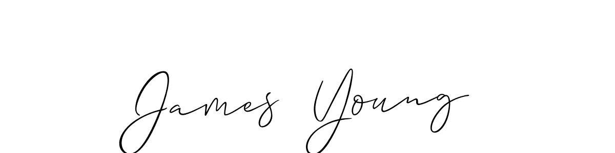 Also we have James  Young name is the best signature style. Create professional handwritten signature collection using Allison_Script autograph style. James  Young signature style 2 images and pictures png