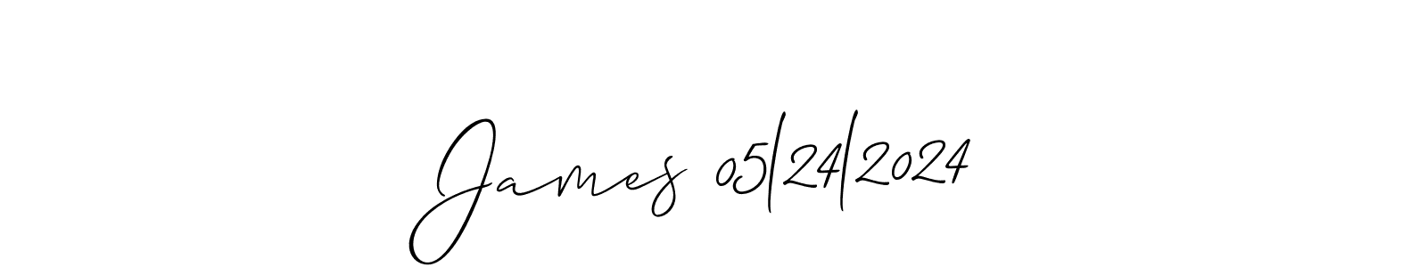 Make a beautiful signature design for name James 05l24l2024. With this signature (Allison_Script) style, you can create a handwritten signature for free. James 05l24l2024 signature style 2 images and pictures png