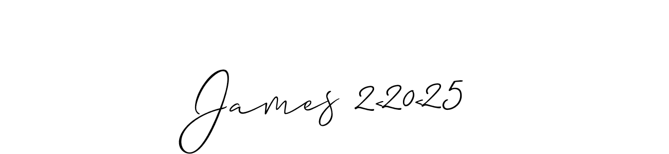 if you are searching for the best signature style for your name James 2<20<25. so please give up your signature search. here we have designed multiple signature styles  using Allison_Script. James 2<20<25 signature style 2 images and pictures png