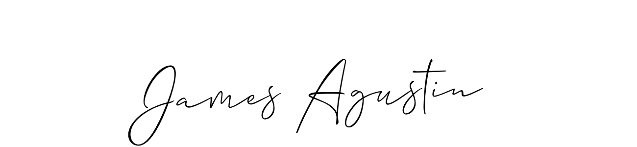 Create a beautiful signature design for name James Agustin. With this signature (Allison_Script) fonts, you can make a handwritten signature for free. James Agustin signature style 2 images and pictures png