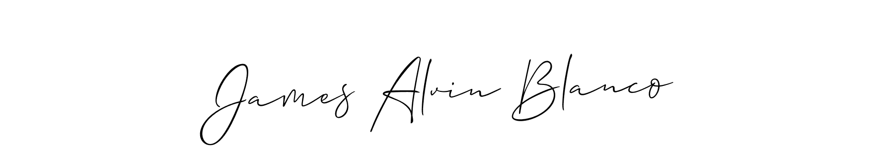 How to Draw James Alvin Blanco signature style? Allison_Script is a latest design signature styles for name James Alvin Blanco. James Alvin Blanco signature style 2 images and pictures png