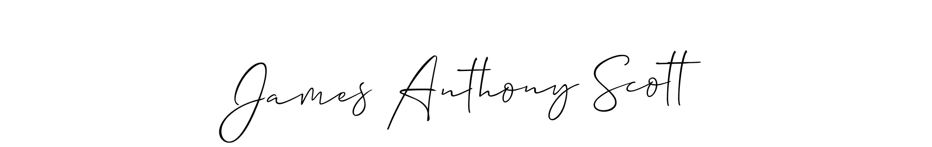 It looks lik you need a new signature style for name James Anthony Scott. Design unique handwritten (Allison_Script) signature with our free signature maker in just a few clicks. James Anthony Scott signature style 2 images and pictures png