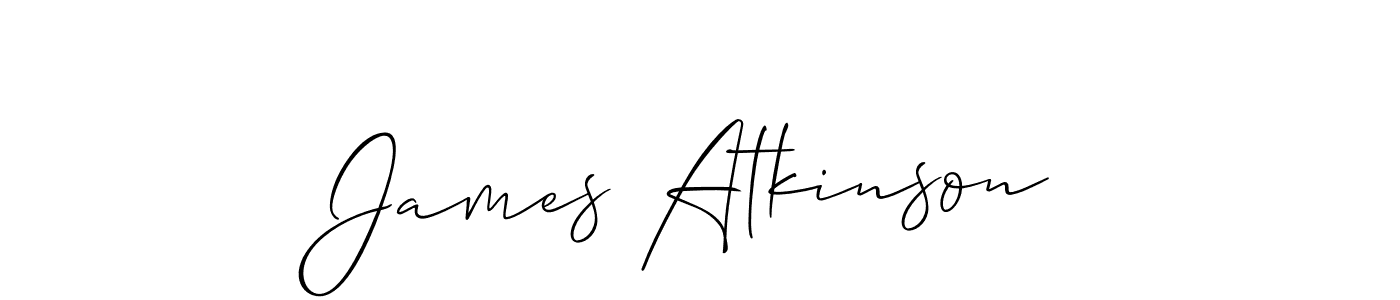 Use a signature maker to create a handwritten signature online. With this signature software, you can design (Allison_Script) your own signature for name James Atkinson. James Atkinson signature style 2 images and pictures png