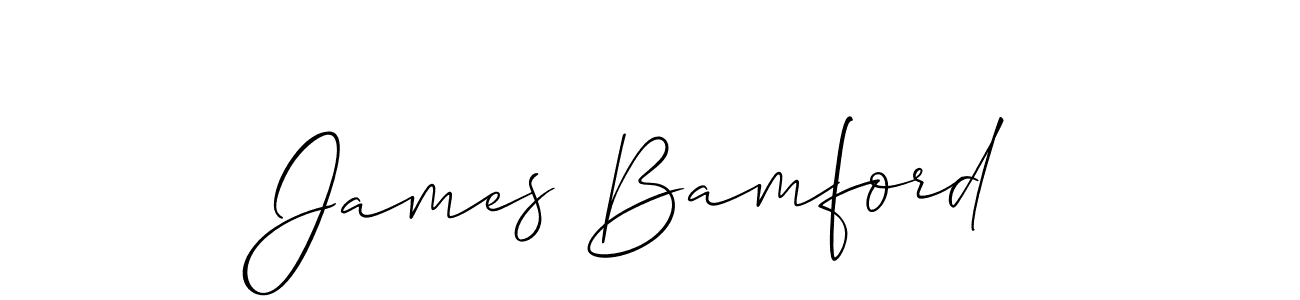 Make a short James Bamford signature style. Manage your documents anywhere anytime using Allison_Script. Create and add eSignatures, submit forms, share and send files easily. James Bamford signature style 2 images and pictures png