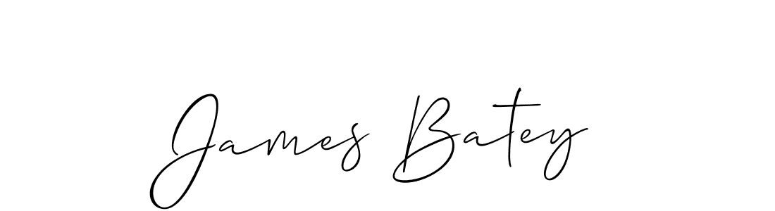 Design your own signature with our free online signature maker. With this signature software, you can create a handwritten (Allison_Script) signature for name James Batey. James Batey signature style 2 images and pictures png