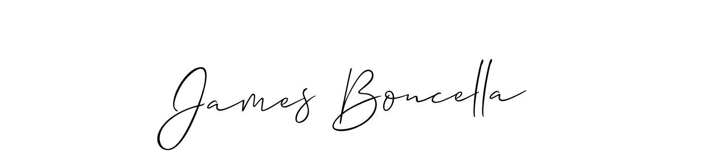 Create a beautiful signature design for name James Boncella. With this signature (Allison_Script) fonts, you can make a handwritten signature for free. James Boncella signature style 2 images and pictures png