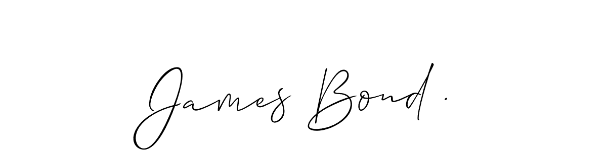 This is the best signature style for the James Bond . name. Also you like these signature font (Allison_Script). Mix name signature. James Bond . signature style 2 images and pictures png