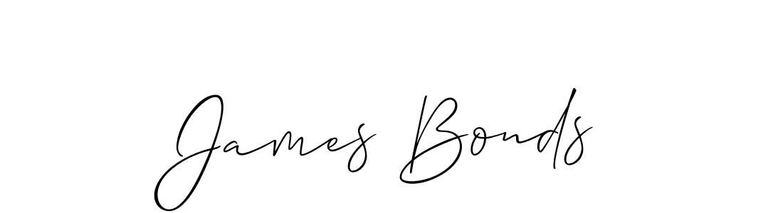 Create a beautiful signature design for name James Bonds. With this signature (Allison_Script) fonts, you can make a handwritten signature for free. James Bonds signature style 2 images and pictures png
