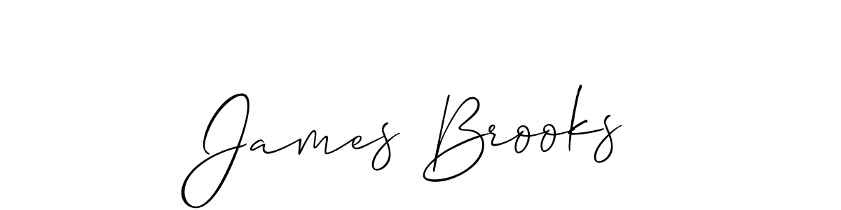 Design your own signature with our free online signature maker. With this signature software, you can create a handwritten (Allison_Script) signature for name James Brooks. James Brooks signature style 2 images and pictures png