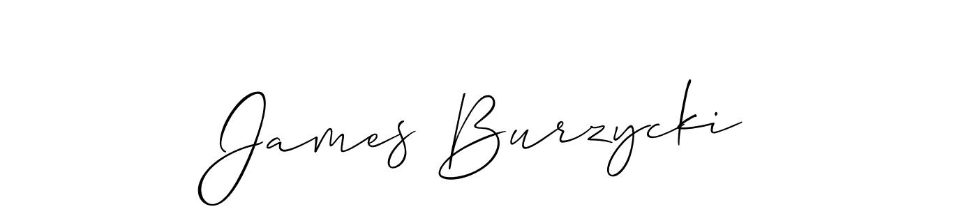 Design your own signature with our free online signature maker. With this signature software, you can create a handwritten (Allison_Script) signature for name James Burzycki. James Burzycki signature style 2 images and pictures png