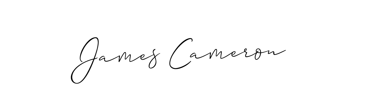 Design your own signature with our free online signature maker. With this signature software, you can create a handwritten (Allison_Script) signature for name James Cameron. James Cameron signature style 2 images and pictures png