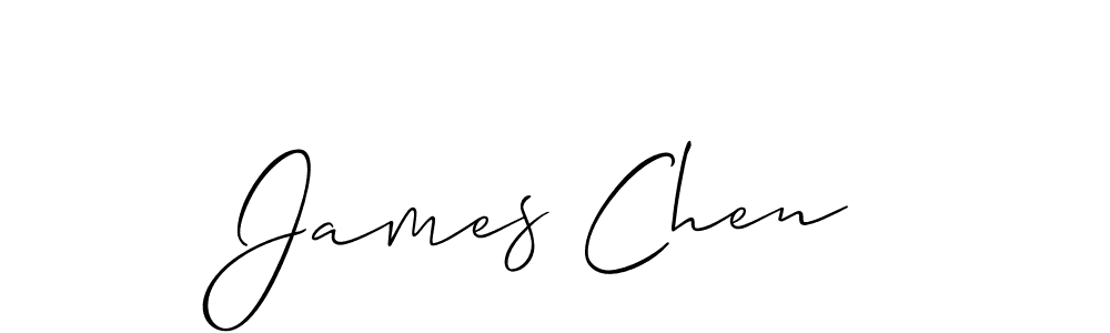 Allison_Script is a professional signature style that is perfect for those who want to add a touch of class to their signature. It is also a great choice for those who want to make their signature more unique. Get James Chen name to fancy signature for free. James Chen signature style 2 images and pictures png