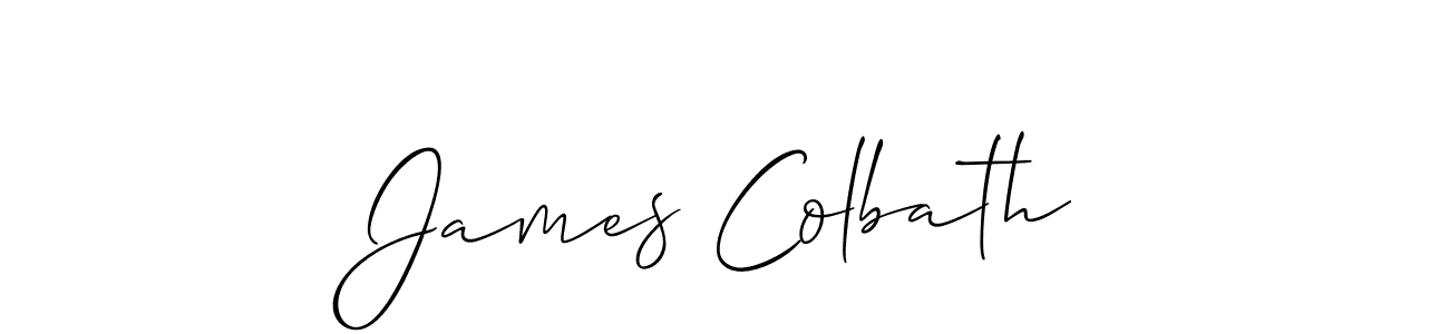 James Colbath stylish signature style. Best Handwritten Sign (Allison_Script) for my name. Handwritten Signature Collection Ideas for my name James Colbath. James Colbath signature style 2 images and pictures png