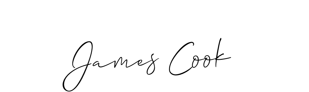 How to make James Cook name signature. Use Allison_Script style for creating short signs online. This is the latest handwritten sign. James Cook signature style 2 images and pictures png