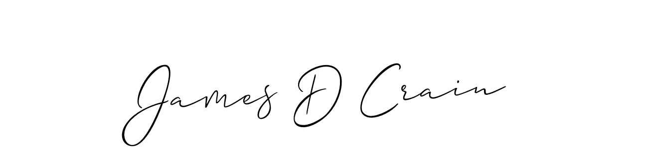 How to make James D Crain signature? Allison_Script is a professional autograph style. Create handwritten signature for James D Crain name. James D Crain signature style 2 images and pictures png