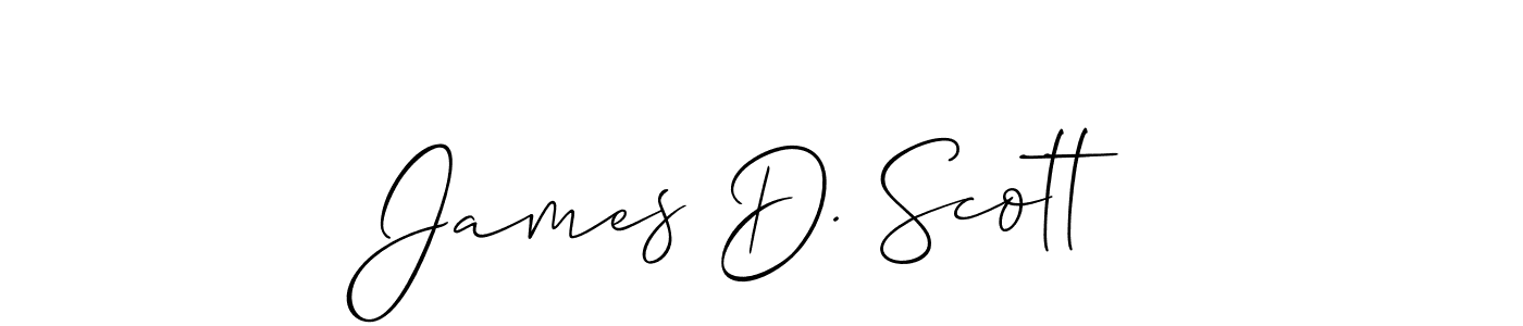 How to make James D. Scott signature? Allison_Script is a professional autograph style. Create handwritten signature for James D. Scott name. James D. Scott signature style 2 images and pictures png