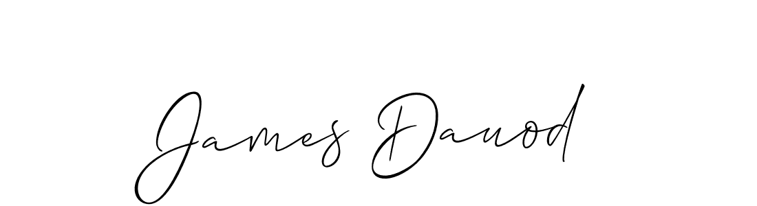 How to make James Dauod signature? Allison_Script is a professional autograph style. Create handwritten signature for James Dauod name. James Dauod signature style 2 images and pictures png