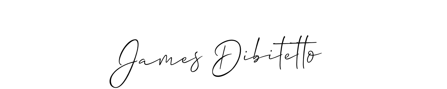 if you are searching for the best signature style for your name James Dibitetto. so please give up your signature search. here we have designed multiple signature styles  using Allison_Script. James Dibitetto signature style 2 images and pictures png