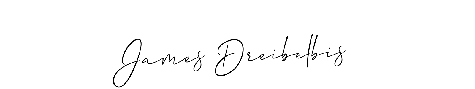 Also we have James Dreibelbis name is the best signature style. Create professional handwritten signature collection using Allison_Script autograph style. James Dreibelbis signature style 2 images and pictures png