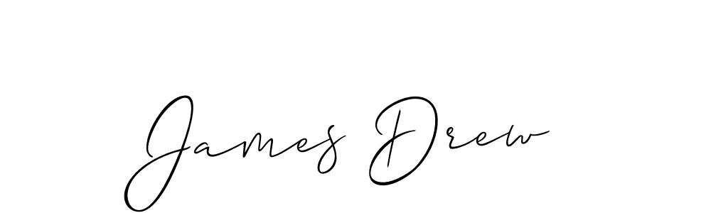 Create a beautiful signature design for name James Drew. With this signature (Allison_Script) fonts, you can make a handwritten signature for free. James Drew signature style 2 images and pictures png