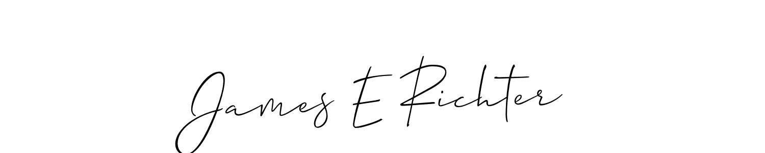 Similarly Allison_Script is the best handwritten signature design. Signature creator online .You can use it as an online autograph creator for name James E Richter. James E Richter signature style 2 images and pictures png