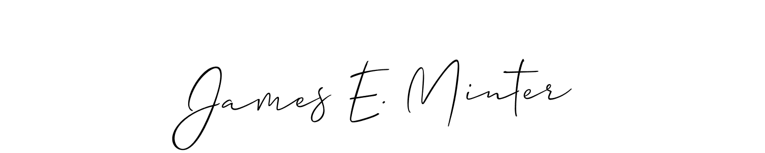 How to Draw James E. Minter signature style? Allison_Script is a latest design signature styles for name James E. Minter. James E. Minter signature style 2 images and pictures png