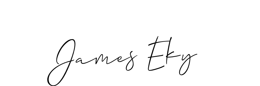 How to make James Eky signature? Allison_Script is a professional autograph style. Create handwritten signature for James Eky name. James Eky signature style 2 images and pictures png