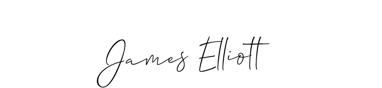 The best way (Allison_Script) to make a short signature is to pick only two or three words in your name. The name James Elliott include a total of six letters. For converting this name. James Elliott signature style 2 images and pictures png