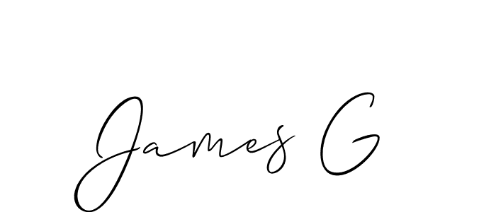 It looks lik you need a new signature style for name James G. Design unique handwritten (Allison_Script) signature with our free signature maker in just a few clicks. James G signature style 2 images and pictures png