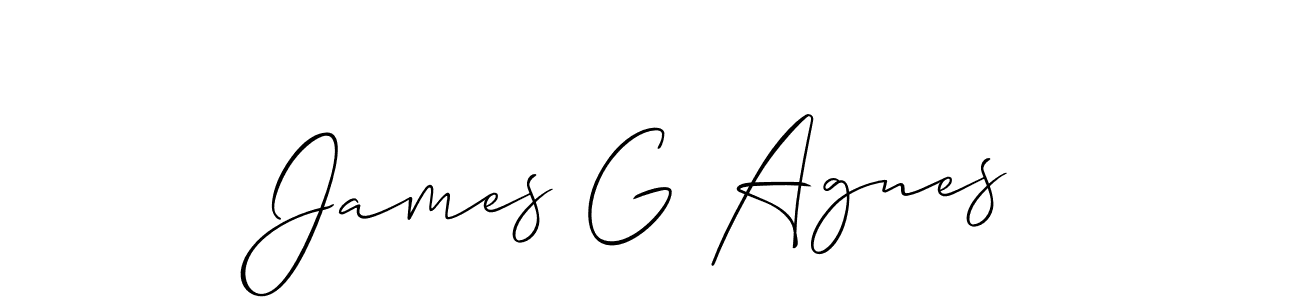 How to Draw James G Agnes signature style? Allison_Script is a latest design signature styles for name James G Agnes. James G Agnes signature style 2 images and pictures png
