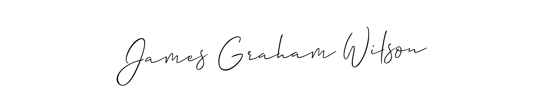 Allison_Script is a professional signature style that is perfect for those who want to add a touch of class to their signature. It is also a great choice for those who want to make their signature more unique. Get James Graham Wilson name to fancy signature for free. James Graham Wilson signature style 2 images and pictures png