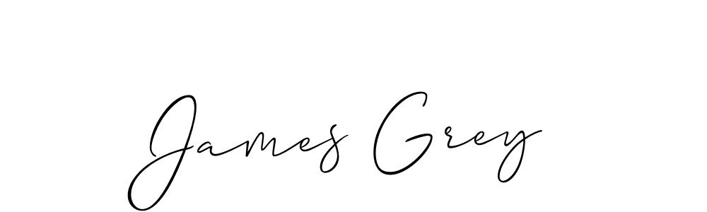 The best way (Allison_Script) to make a short signature is to pick only two or three words in your name. The name James Grey include a total of six letters. For converting this name. James Grey signature style 2 images and pictures png