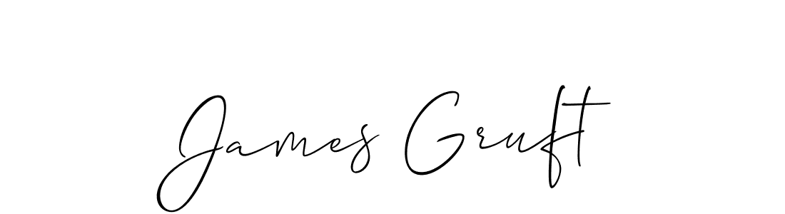 Use a signature maker to create a handwritten signature online. With this signature software, you can design (Allison_Script) your own signature for name James Gruft. James Gruft signature style 2 images and pictures png