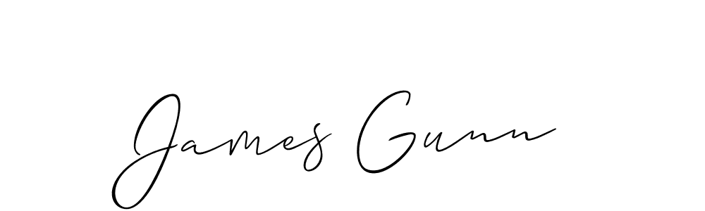 Also we have James Gunn name is the best signature style. Create professional handwritten signature collection using Allison_Script autograph style. James Gunn signature style 2 images and pictures png