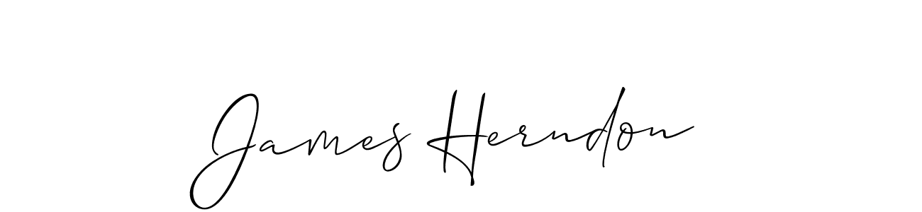 Use a signature maker to create a handwritten signature online. With this signature software, you can design (Allison_Script) your own signature for name James Herndon. James Herndon signature style 2 images and pictures png
