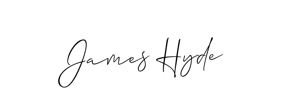 Also we have James Hyde name is the best signature style. Create professional handwritten signature collection using Allison_Script autograph style. James Hyde signature style 2 images and pictures png