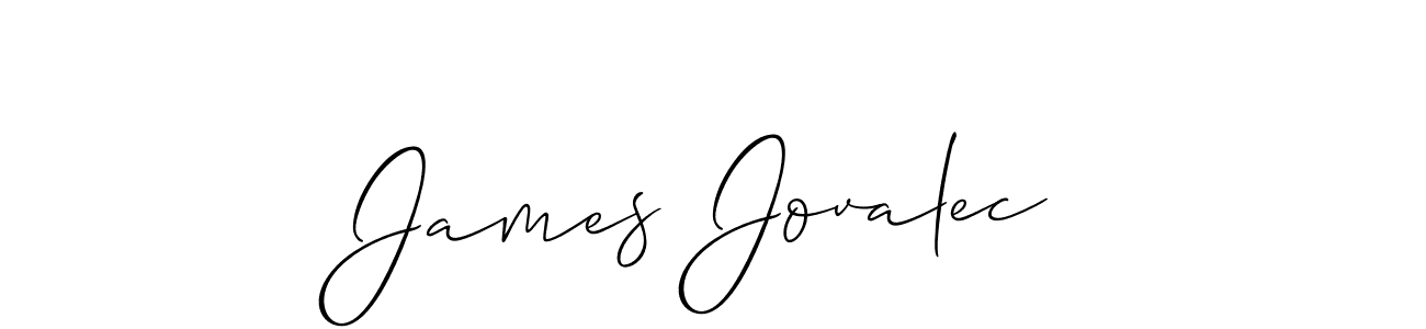 How to make James Jovalec signature? Allison_Script is a professional autograph style. Create handwritten signature for James Jovalec name. James Jovalec signature style 2 images and pictures png